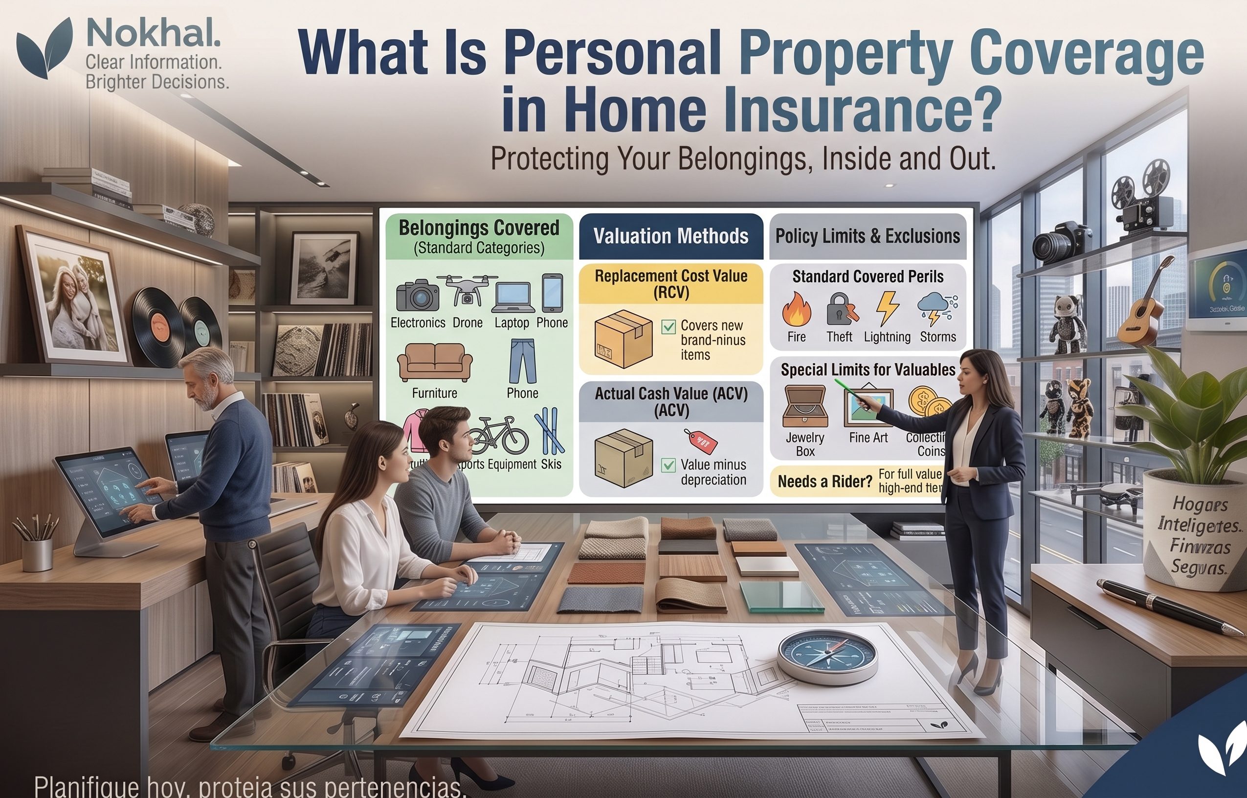 Personal property coverage in home insurance