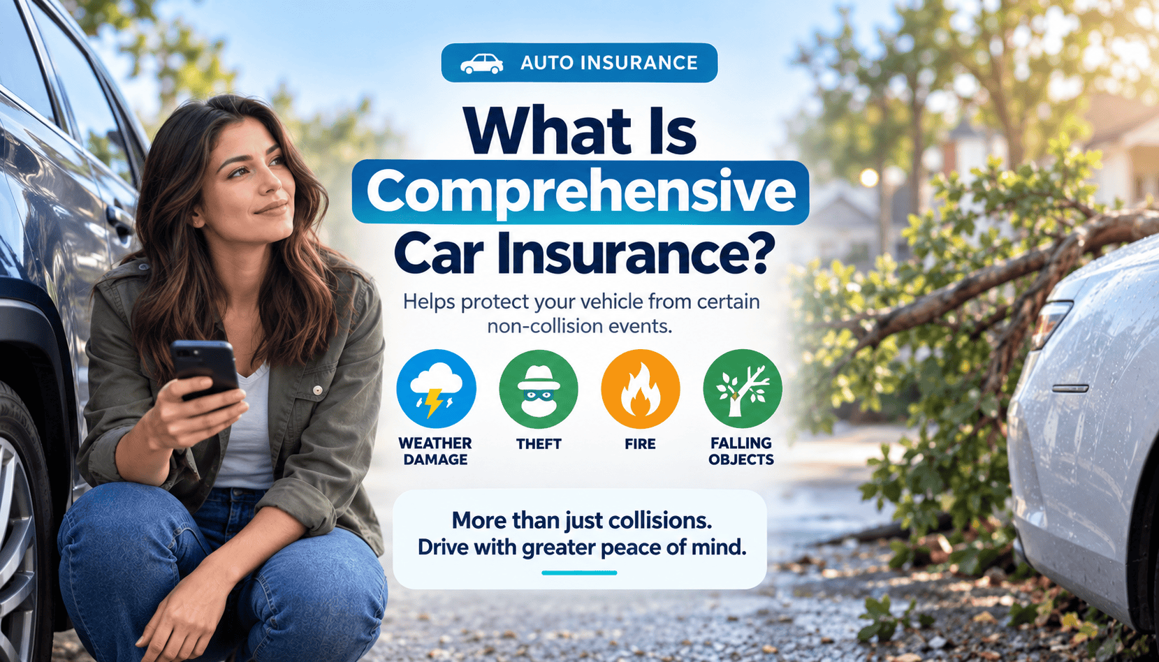 Educational guide explaining comprehensive car insurance